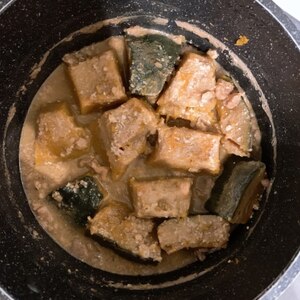 食べる美容液、カボチャのクルミ味噌煮